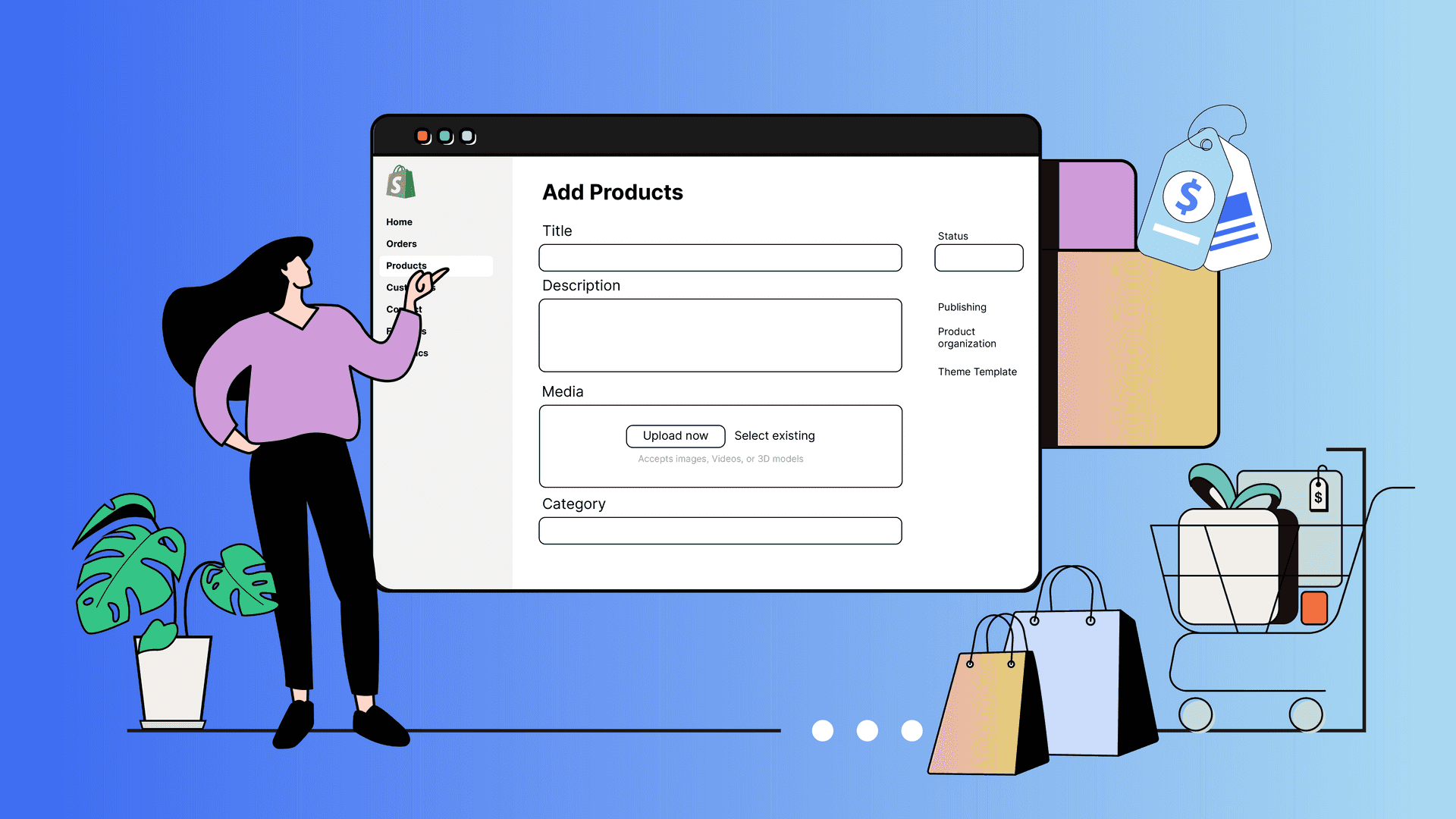 Add products to Shopify