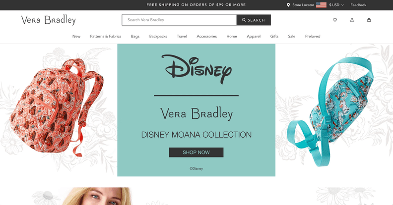 Vera Bradley, Top 10 Shopify stores